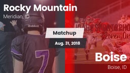 Matchup: Rocky Mountain High vs. Boise  2018