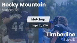 Matchup: Rocky Mountain High vs. Timberline  2018