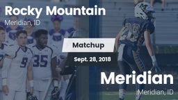 Matchup: Rocky Mountain High vs. Meridian  2018
