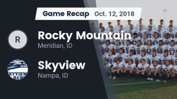 Recap: Rocky Mountain  vs. Skyview  2018
