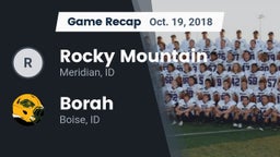Recap: Rocky Mountain  vs. Borah  2018