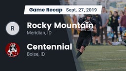 Recap: Rocky Mountain  vs. Centennial  2019