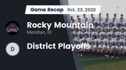 Recap: Rocky Mountain  vs. District Playoffs 2020