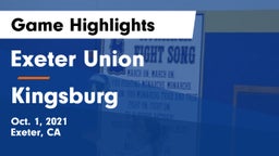 Exeter Union  vs Kingsburg  Game Highlights - Oct. 1, 2021