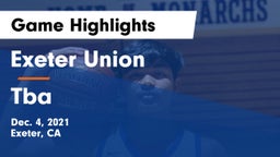 Exeter Union  vs Tba Game Highlights - Dec. 4, 2021