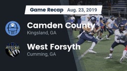 Recap: Camden County  vs. West Forsyth  2019