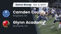 Recap: Camden County  vs. Glynn Academy  2019