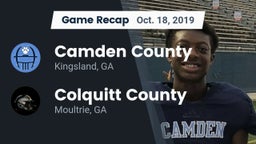 Recap: Camden County  vs. Colquitt County  2019