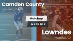 Matchup: Camden County High vs. Lowndes  2019