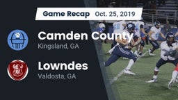 Recap: Camden County  vs. Lowndes  2019