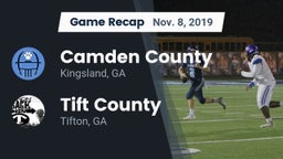 Recap: Camden County  vs. Tift County  2019