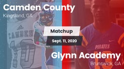 Matchup: Camden County High vs. Glynn Academy  2020