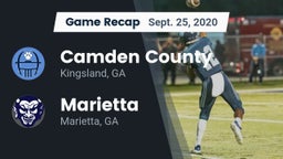 Recap: Camden County  vs. Marietta  2020