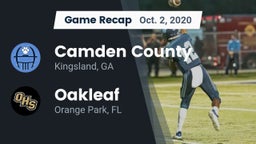 Recap: Camden County  vs. Oakleaf  2020