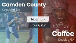 Matchup: Camden County High vs. Coffee  2020