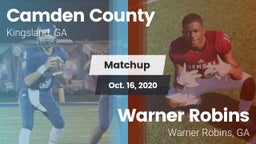 Matchup: Camden County High vs. Warner Robins   2020