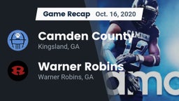 Recap: Camden County  vs. Warner Robins   2020