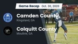 Recap: Camden County  vs. Colquitt County  2020