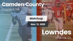 Matchup: Camden County High vs. Lowndes  2020