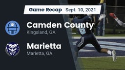 Recap: Camden County  vs. Marietta  2021