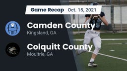 Recap: Camden County  vs. Colquitt County  2021
