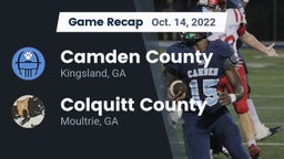 Recap: Camden County  vs. Colquitt County  2022