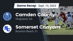 Recap: Camden County  vs. Somerset Canyons 2023