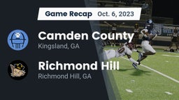 Recap: Camden County  vs. Richmond Hill  2023