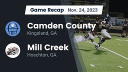 Recap: Camden County  vs. Mill Creek  2023