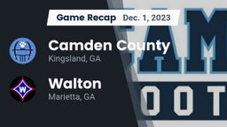Recap: Camden County  vs. Walton  2023