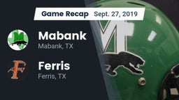 Recap: Mabank  vs. Ferris  2019