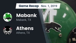 Recap: Mabank  vs. Athens  2019