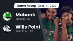 Recap: Mabank  vs. Wills Point  2020