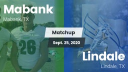 Matchup: Mabank  vs. Lindale  2020