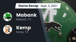 Recap: Mabank  vs. Kemp  2021