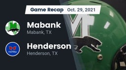 Recap: Mabank  vs. Henderson  2021