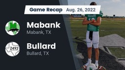 Recap: Mabank  vs. Bullard  2022