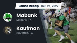 Recap: Mabank  vs. Kaufman  2022