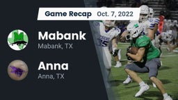 Recap: Mabank  vs. Anna  2022