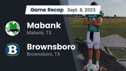 Recap: Mabank  vs. Brownsboro  2023