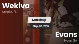 Matchup: Wekiva  vs. Evans  2016