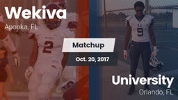 Matchup: Wekiva  vs. University  2017