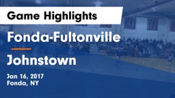 Fonda-Fultonville  vs Johnstown Game Highlights - Jan 16, 2017