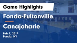 Fonda-Fultonville  vs Canajoharie Game Highlights - Feb 7, 2017