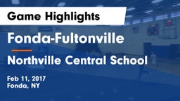 Fonda-Fultonville  vs Northville Central School Game Highlights - Feb 11, 2017