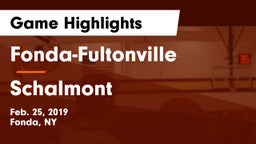 Fonda-Fultonville  vs Schalmont Game Highlights - Feb. 25, 2019