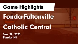 Fonda-Fultonville  vs Catholic Central Game Highlights - Jan. 20, 2020