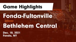 Fonda-Fultonville  vs Bethlehem Central  Game Highlights - Dec. 18, 2021