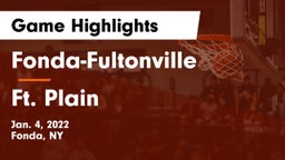 Fonda-Fultonville  vs Ft. Plain Game Highlights - Jan. 4, 2022