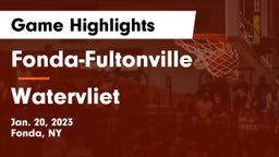 Fonda-Fultonville  vs Watervliet  Game Highlights - Jan. 20, 2023